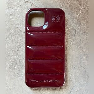 Dark Cherry Urban Sophistication Puffer Phone 13/14 Case